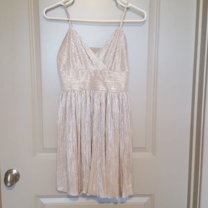 Armani Exchange metallic dress